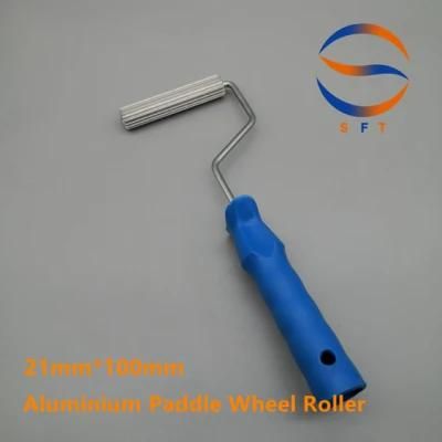 21mm Diameter Aluminium Paddle Wheel Rollers Paint Rollers for FRP