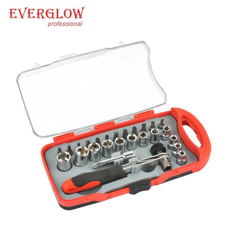 32PC Bits Set Metric Socket Wrench Set 1/4′′ Hex Nut Driver Drill Bits