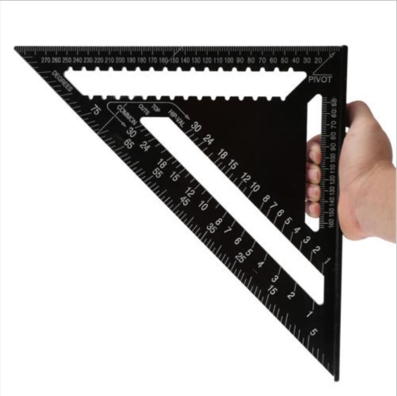 Factory Aluminum Alloy Multifunctional Triangle Ruler