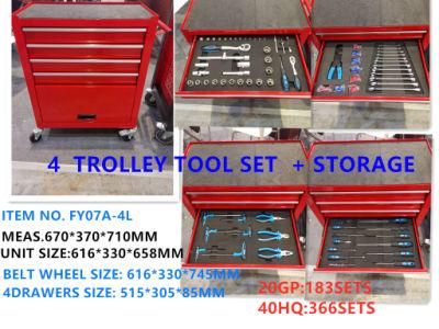 4 Drawers Promotional Smart Tool Cabinet with Tools