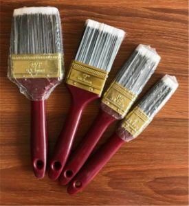Synthetic and Pure Bristle Mix Paint Brush with Plastic Handle