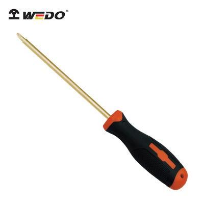 WEDO Non-Sparking Screwdriver Aluminium Bronze Torx/Star Screwdriver Double Color Anti-Slip Handle