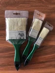 White Bristle Paint Brush with Wooden Color Handle