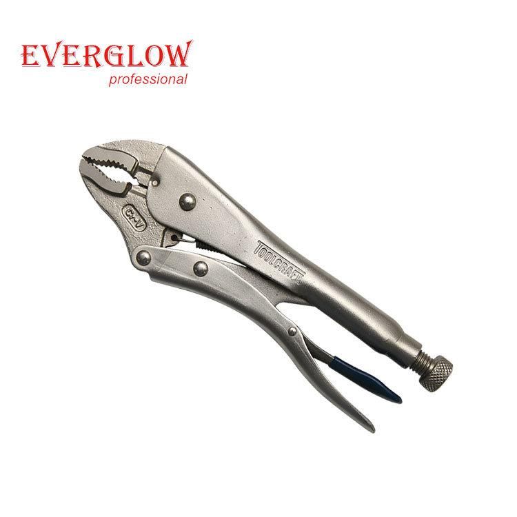 Deli R Model 5 "7 "10in Non-Slip Handle Adjustable Silver Pliers Steel Quick Pliers Curved Claw Best Ocking Pliers