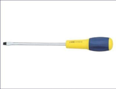 Cr-V Screwdriver with Reinforced Rubber Handle