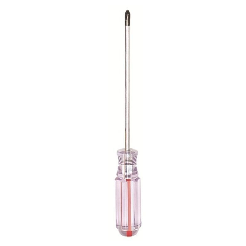 Hand Tools 3#*150mm Transparent Handle Cross/Phillips Head Screwdriver