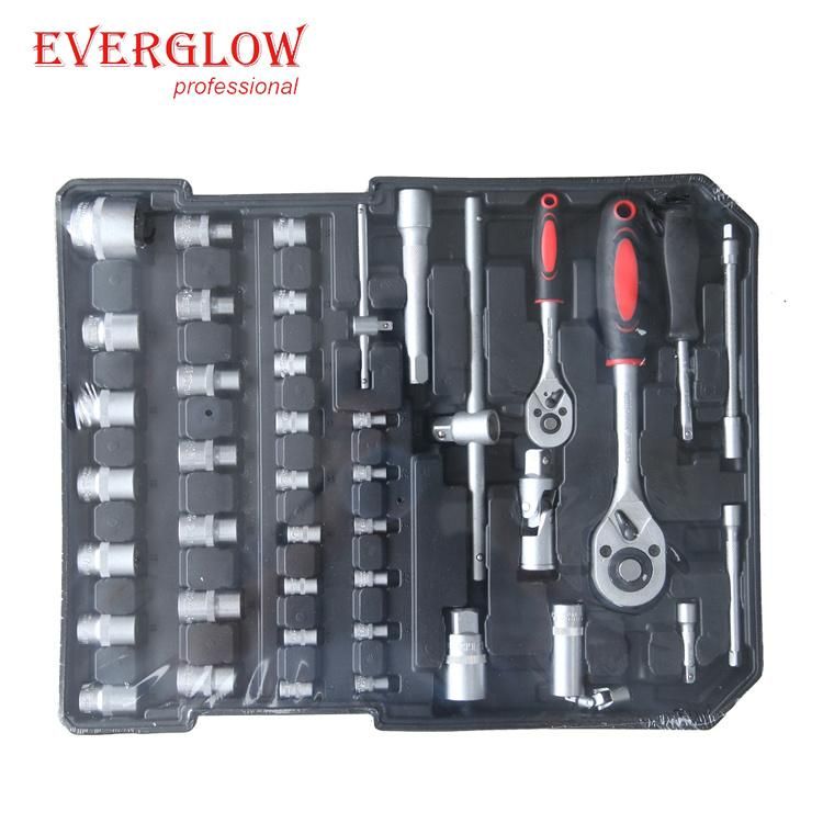 186PCS Professional Aluminium Trolley Case Hand Tool Kits