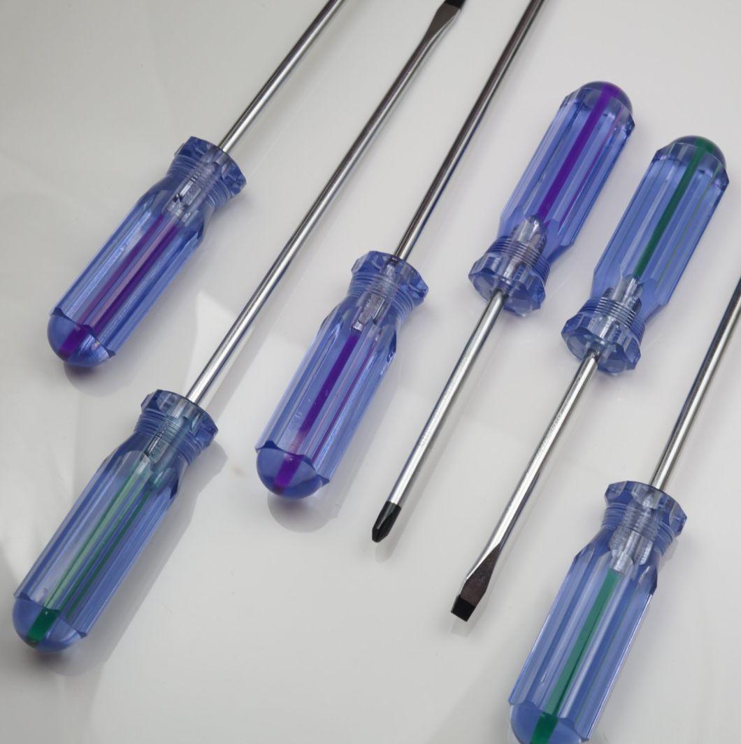 Factory Supplied Transparent Double Head Phillips Flat Screwdriver