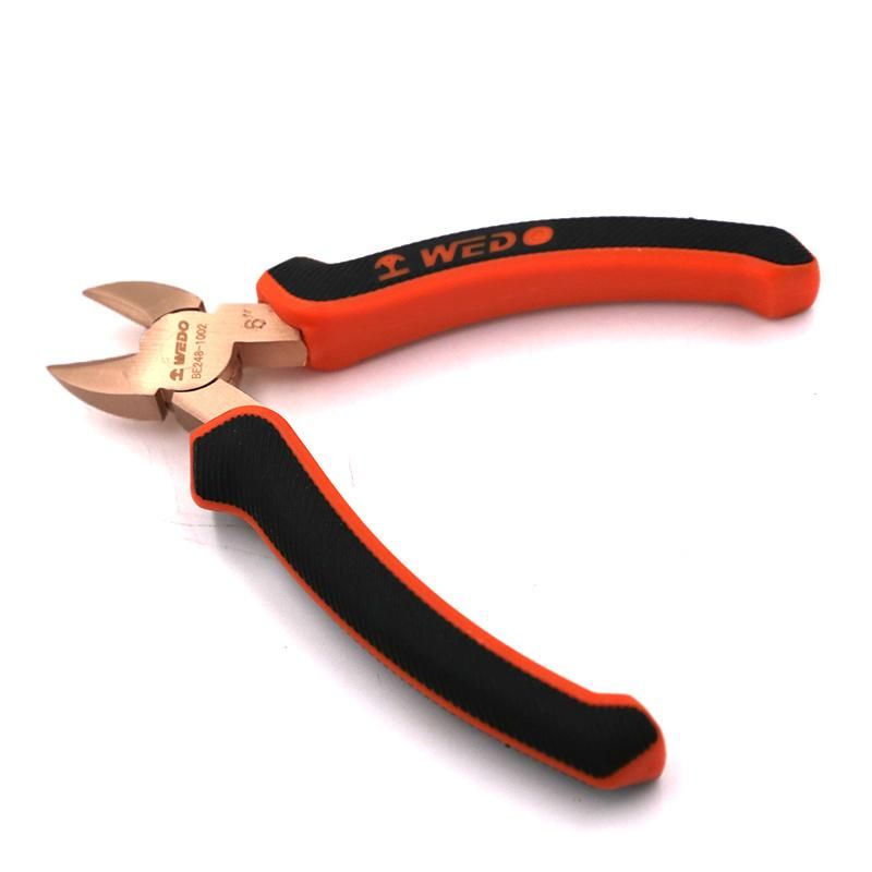 WEDO 6" 8"Non-Sparking Diagonal Cutting Pliers, Spark-Free Safety Side Wire Cutters Pliers, Non-Magnetic Beryllium Copper