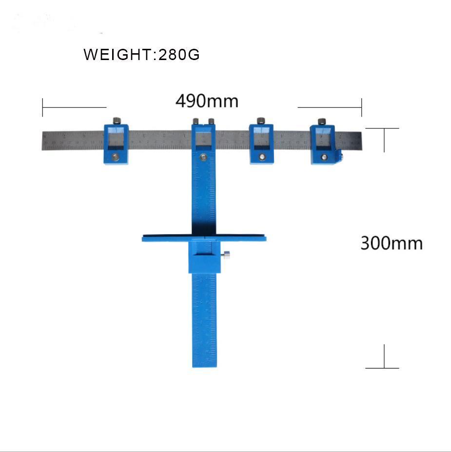 Woodworking Punch Locator Drill Guide Adjustable Drilling Dowelling Hole Saw
