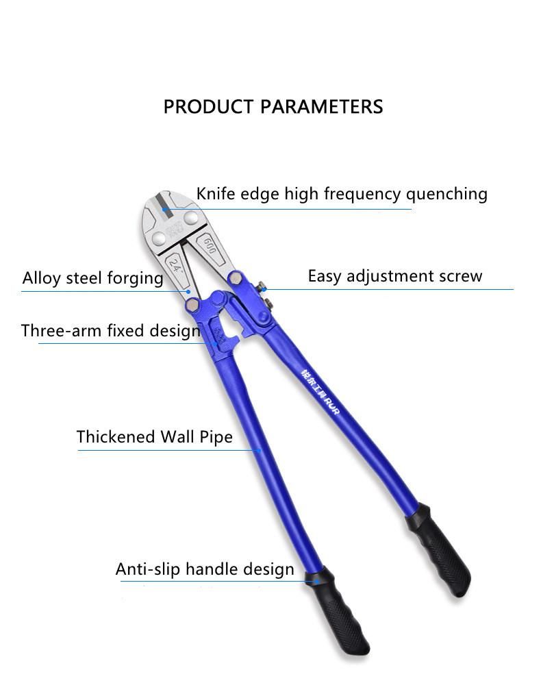 14 Inch Steel Shear Bolt Cutters Wire Pliers Shearing Iron Reinforcement Scissors Pliers Wire Rope Shears Lock Pliers