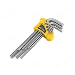 9PCS Medium Long Hex Key Set Chromed Wrench for Hand Tools