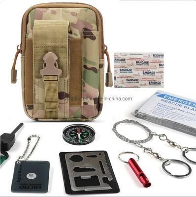 Sos Portable Outdoor Multi Tools Kit Bag Emergency Survival Kit