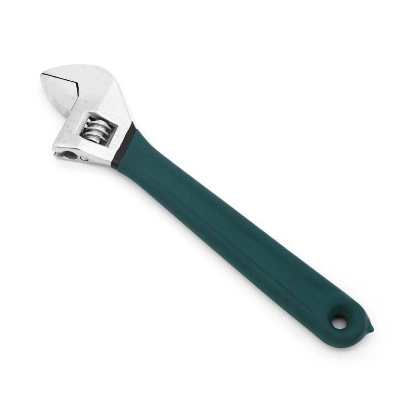 Carbon Steel Adjustable Wrench with Plastic Handle 6inch