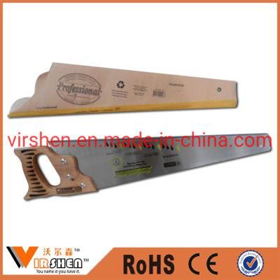 High Quality Professional Hand Saw with Wooden or Plastic or Fiber Handle