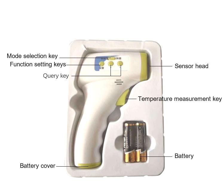 High Precision Non-Contact Electronic Digital Infrared Temperature Gun/Forehead Gun Electronic Thermometer