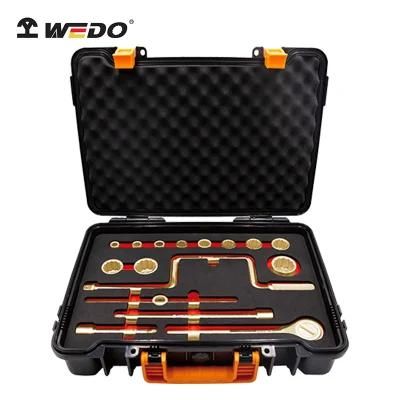 Wedo Aluminium Bronze Alloy 1/2&prime;&prime; Dr Socket Set-17PCS