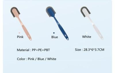 Multi-Function Plastic Long Handle Shoe Cleaning Brush