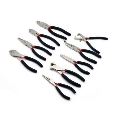 4.5&quot;, 5&quot;, Made of Carbon Steel or Cr-V, Polish, Black, Nickel, Pearl-Nickel, and Chrome Plated, with Dipped Handle Mini Pliers