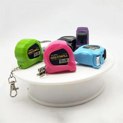 Promotional 2m Tape Measure with Keychain ABS Mini Measuring Tape