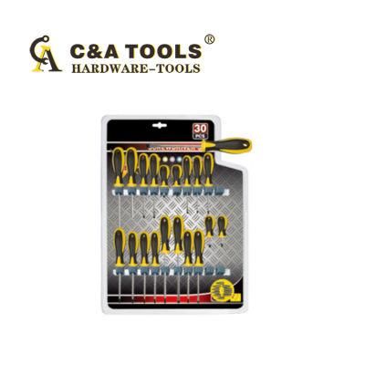 30PCS Plastic Handle Screwdriver Set