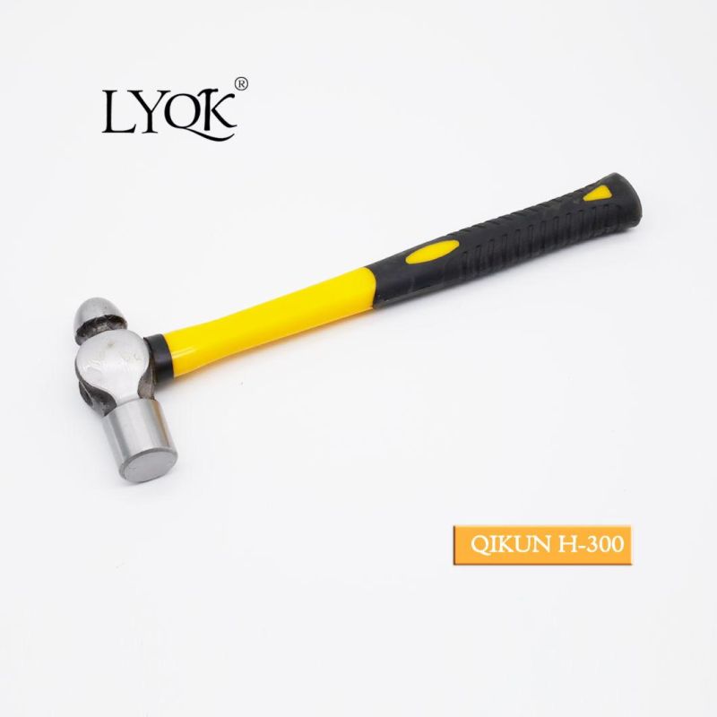 H-300 Construction Hardware Hand Tools Hard Wood Handle Ball Pein Hammer