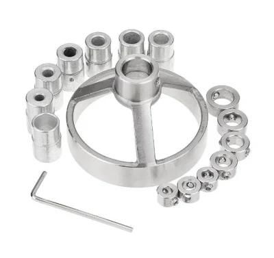 16PCS Drill Guide Hole Vertical Pocket Jig Drill Hole Punch Locator Kit Woodworking Tools