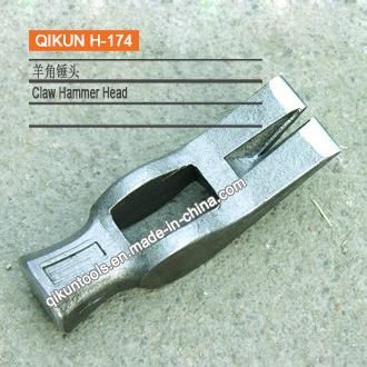 H-162 Construction Hardware Hand Tools Mirror Polished Claw Hammer with Fiberglass Handle