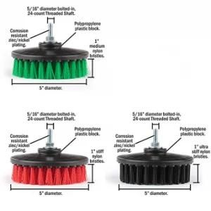 Electric Drill Brush Clean with Nylon Bristle Drill Scrub Brush