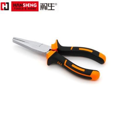 Professional Hand Tool, Made of CRV or High Carbon Steel, Flat Nose Pliers