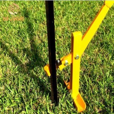 High Quality 79cm Yellow Powder Painted Post Puller