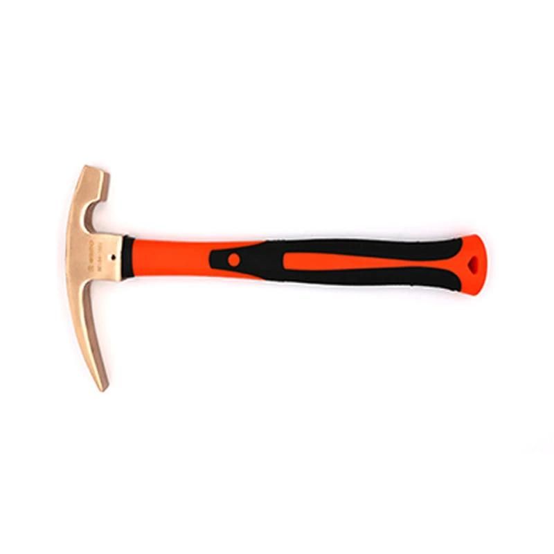 WEDO Non-Sparking Hammer Beryllium Copper Bricklayers Hammer Fiberglass Handle