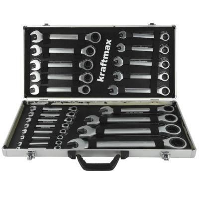 China Factory Hot Sale Hardware Tools Kit 22PCS Wrench Set in Aluminum Case Hand Tool