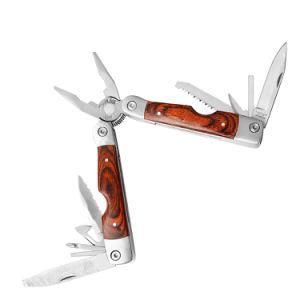 Wooden Handle Stainless Steel Multi Funciton Tool
