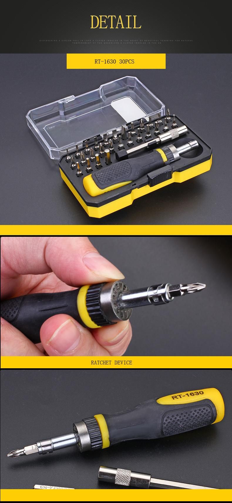 High Precision Screwdriver Set for Telecommunication Use