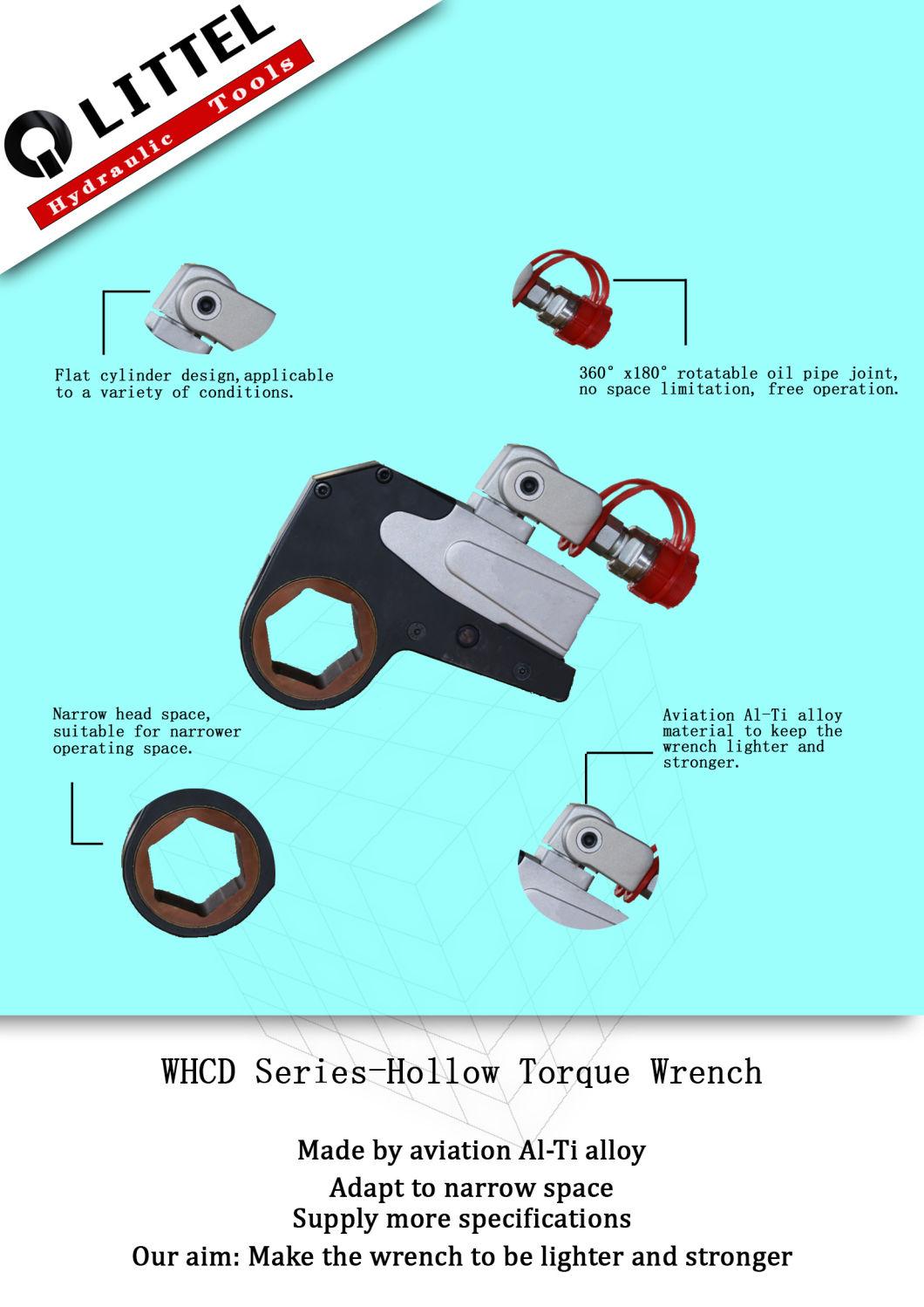 Whcd Ultra-Thin Hollow Hydraulic Torque Wrench Tools for Petrochemical Industry Sales by Manufacturer