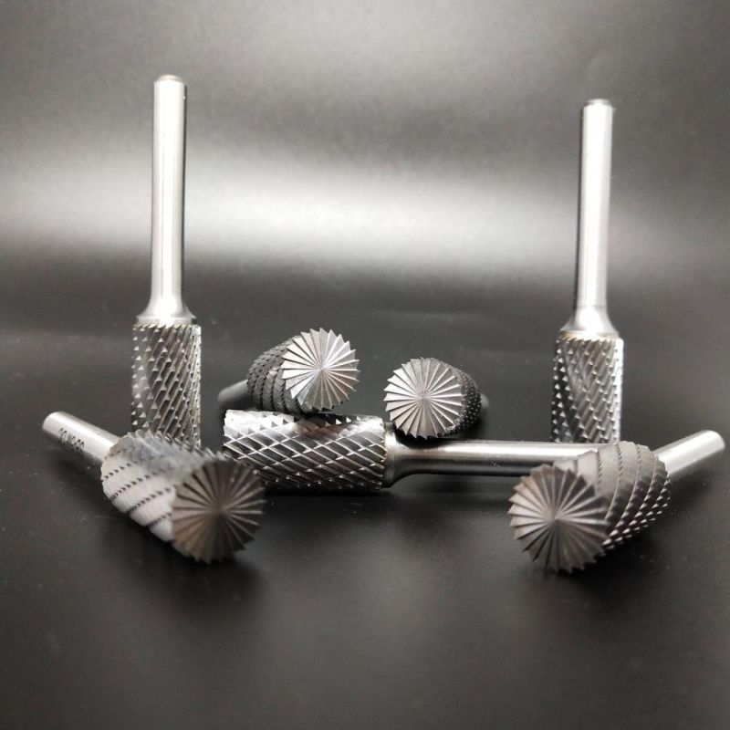 Full line of carbide burrs with machine grounded tooth