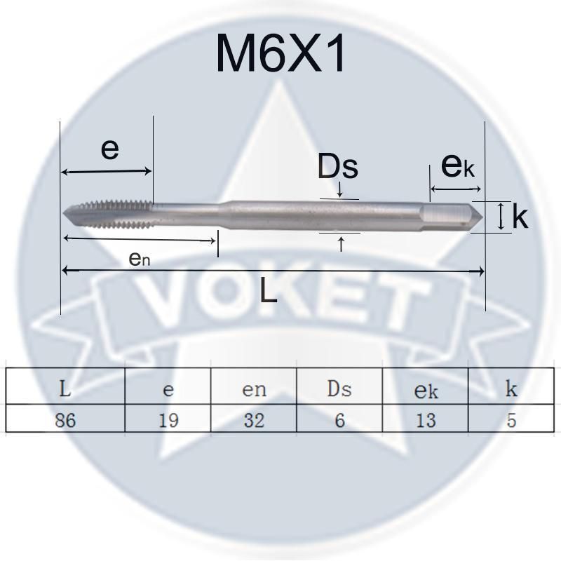 HSS DIN371 Spiral Pointed Taps M2 M2.5 M3 M4 M5 M6 M8 M10 M12 Machine Thread Screw Tap