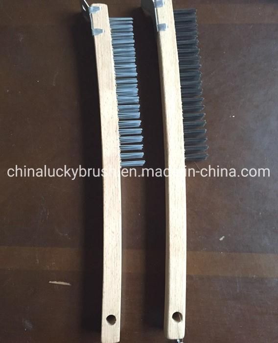320mm Or350mm Length Wooden Handle Steel Wire Brush (YY-655)