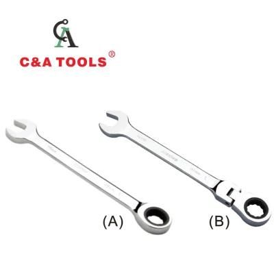 Carbon Steel Flexible Ratchet Combination Wrench