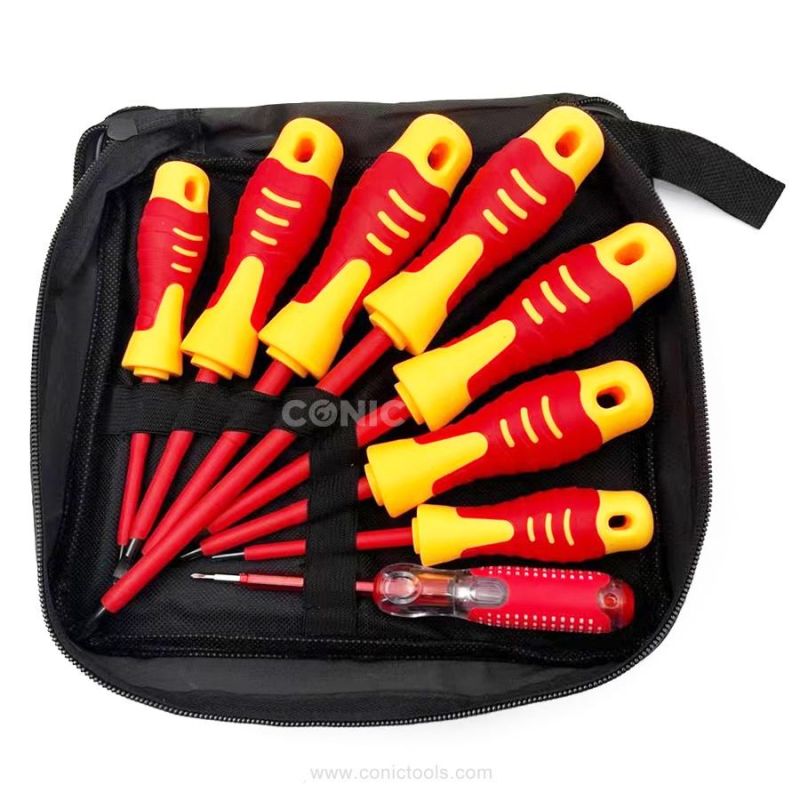 Multifunction Electrician Screw Driver Bit Set Resistant to 1000V High Voltage Insulated Screwdriver Bits