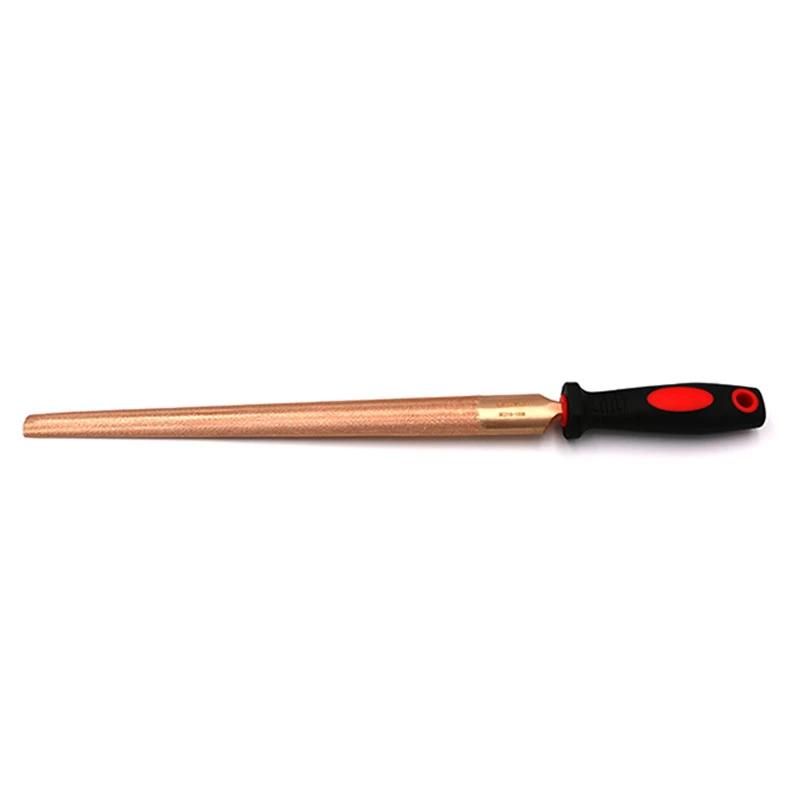WEDO Beryllium Copper File Non-Sparking/Magnetic Half Round File Fiberglass Handle