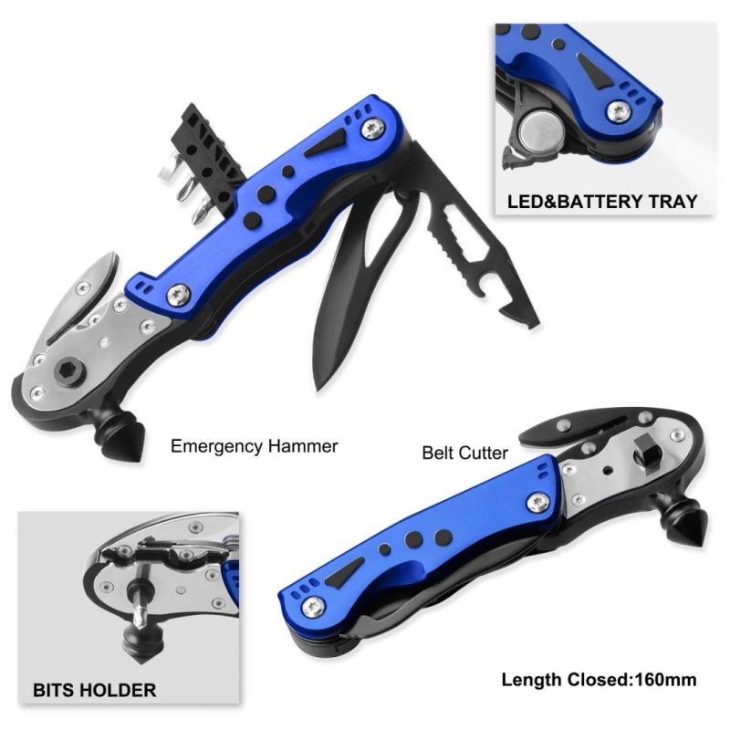 High Quality Multifunction Survival Hammer Multi Function Tool (#8442AL)