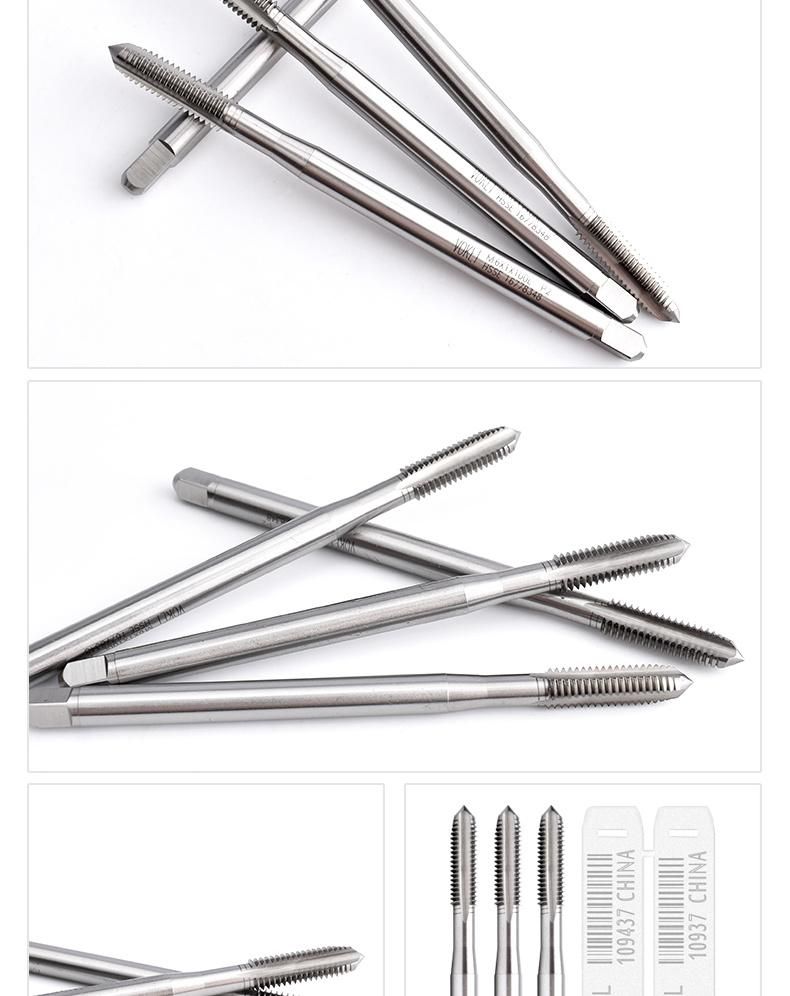 M5*0.8*100L Hsse-M35 Long Shank 100mm Straight Groove Taps M3*0.5 M4*0.7 M5*0.8 M6*1 Hand Screw Thread Tap