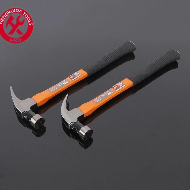 Claw Hammer with Fiberglass Handle Anti Slide Face with Magnet