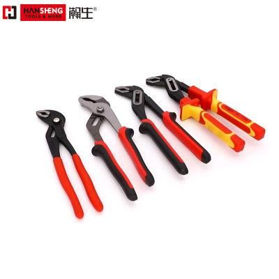 Professional Hand Tool, Hardware, Water Pump Pliers with Dipped Handle, Made of Carbon Steel, Chrome Vanadium, Polished, Chrome Plated
