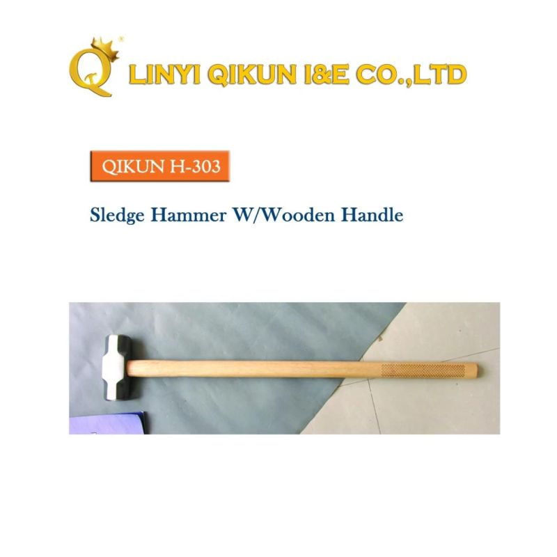 H-253 Construction Hardware Hand Tools Fibreglass Rubber Handle German Type Machinist′s Hammer