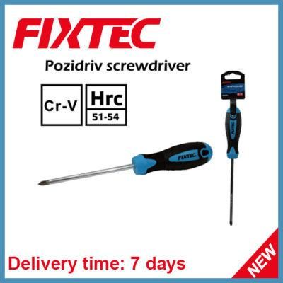 Fixtec Hand Tools CRV 100mm 125mm 150mm 200mm Pozidriv Screwdriver
