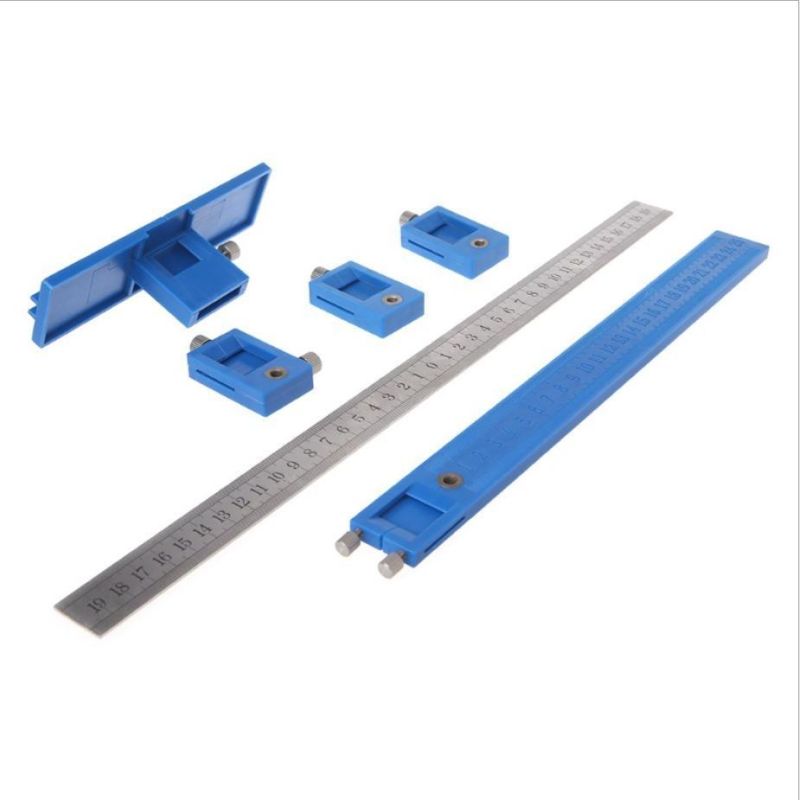 Woodworking Punch Locator Drill Guide Adjustable Drilling Dowelling Hole Saw