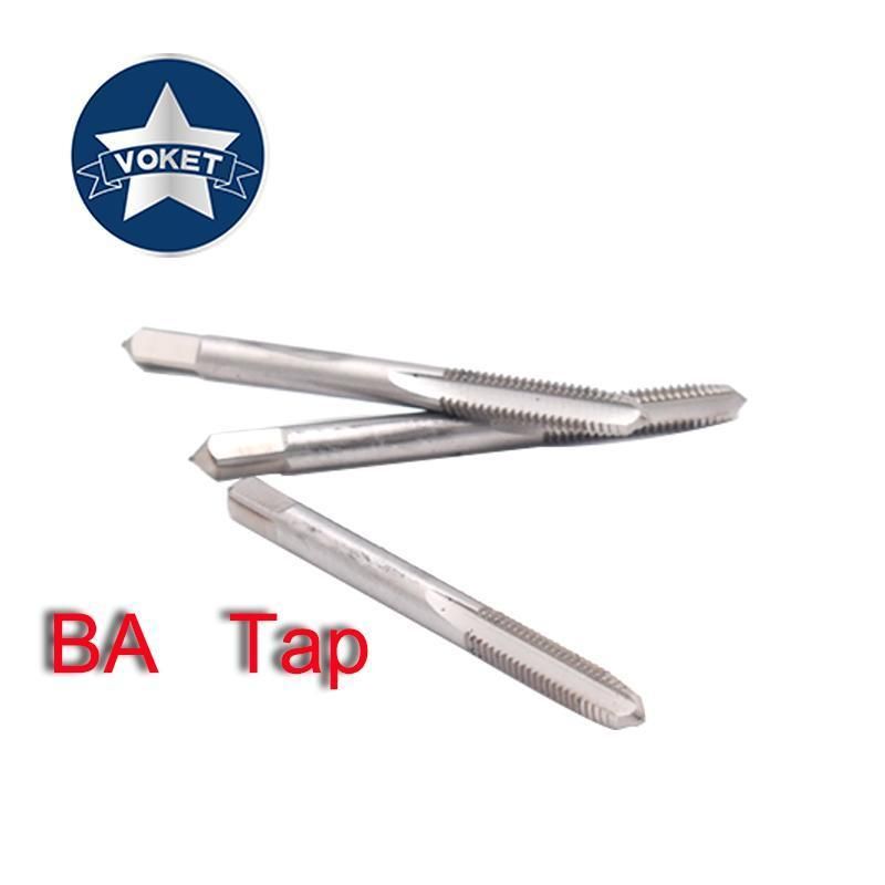 Hsse-M35 Ba Tap Standard Straight Groove Thread Taps Hand Screw Hand Tap 1ba 2ba 3ba 4ba 5ba 6ba